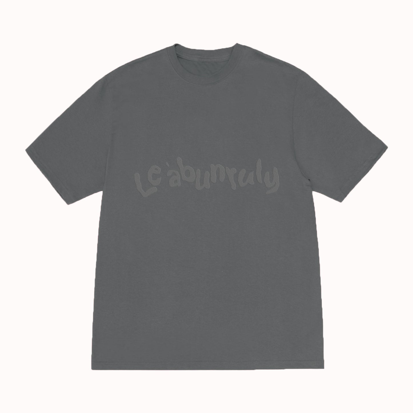BIG BOOFY LOGO TEE CHARCOAL