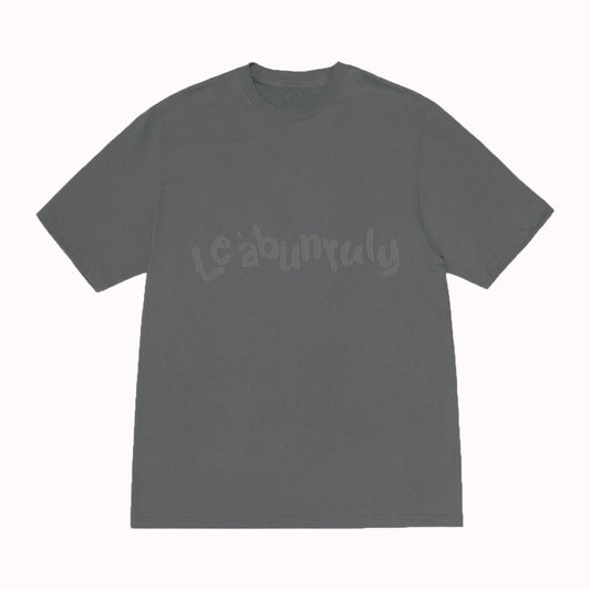 BIG BOOFY LOGO TEE CHARCOAL