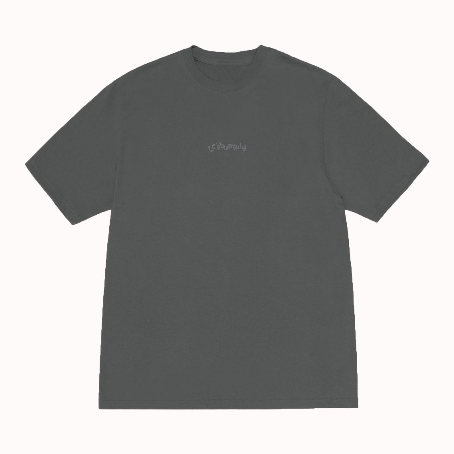 CLASSIC BOOFY LOGO TEE CHARCOAL